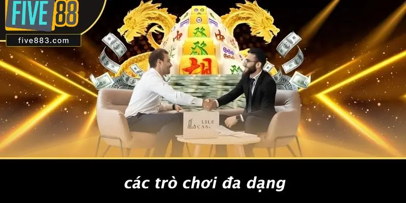 LIVE CASINO FIVE88: GIAO DIỆN SỐNG ĐỘNG, ĐẶT CƯỢC NHƯ THẬT 3 Các Trò Chơi Đa Dạng